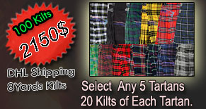 BUY 100 KILTS PLAN 2150$ INCLUD SHIPPING COST