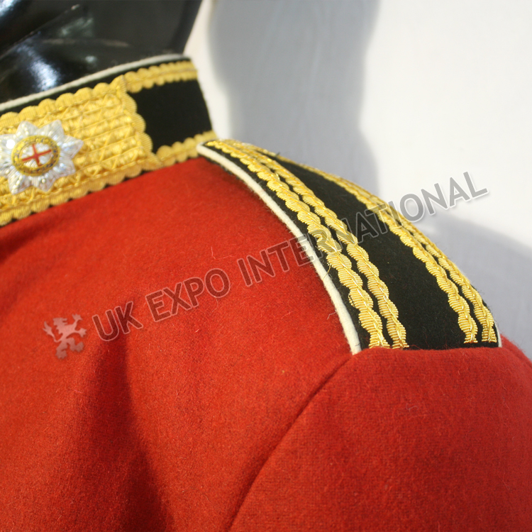 Red Color COLDSTREAM GUARDS OFFICER COLONEL DRESS TUNIC JACKET