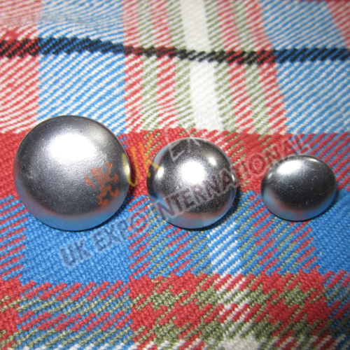 18 and 22 mm Plane Silver Color Botton