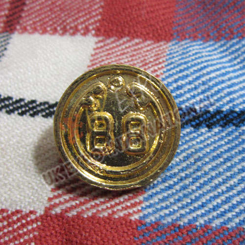 88th Regiment foot Gold Buttons 18mm and 22mm