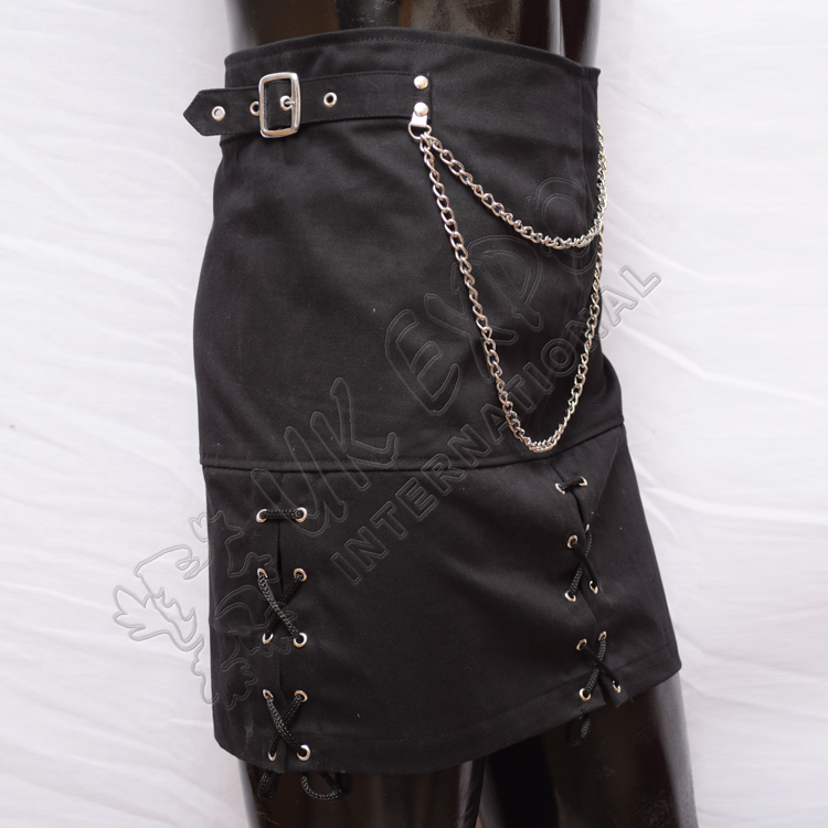 Black PC or Cotton Lace Skirt