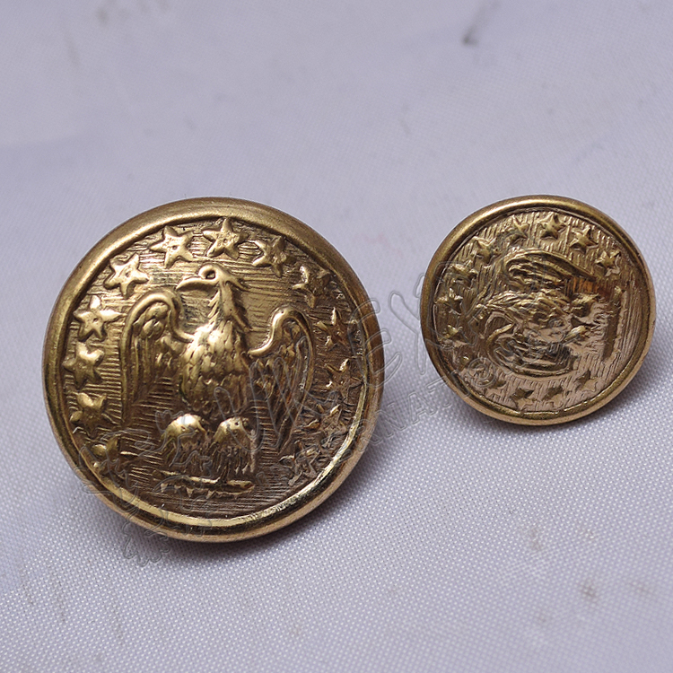 Brass Button Eagle and stars
