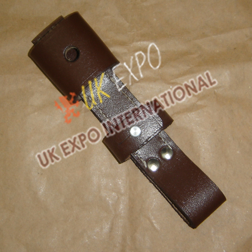 Brown leather Bayonet and Sword Frogs