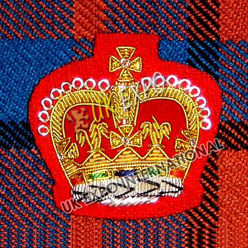 Crown Badge with Red Blazer