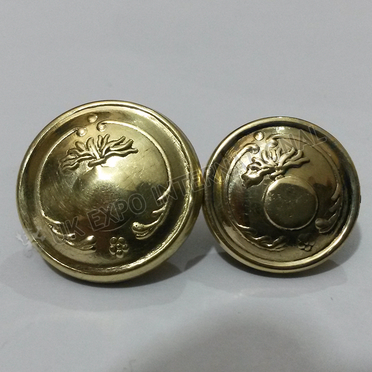 Gernade Buttons Brass 18mm and 22mm