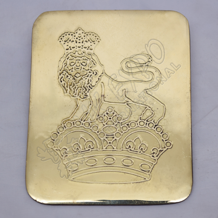 lion and chrome chest plater brass
