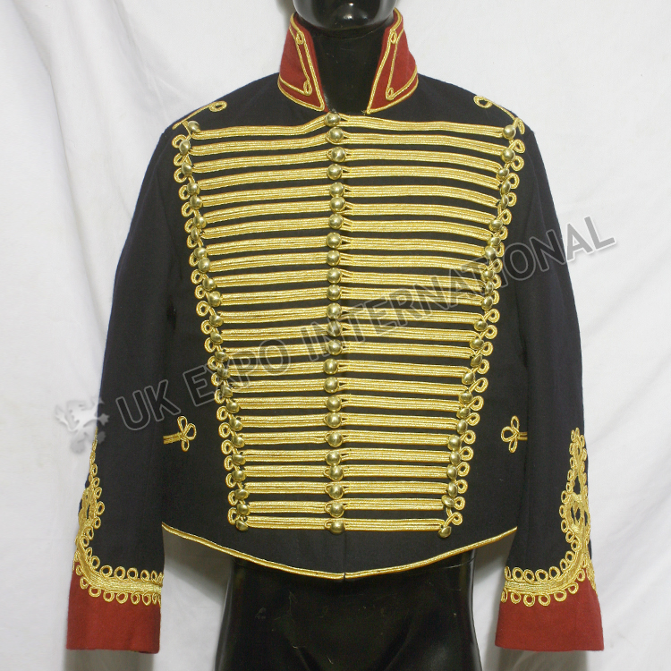 Prussian hussard de la mort officers uniform Dark Blue Jacket