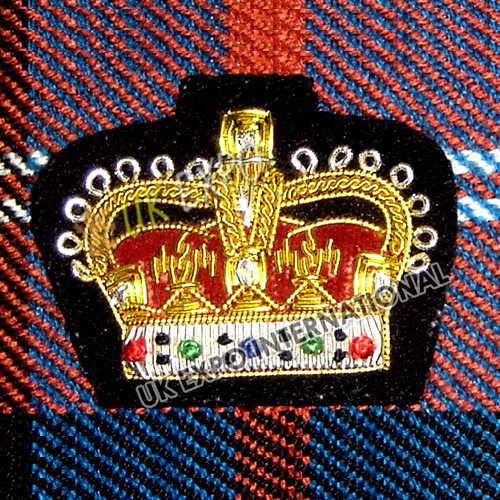 Small Crown Badge With Black
