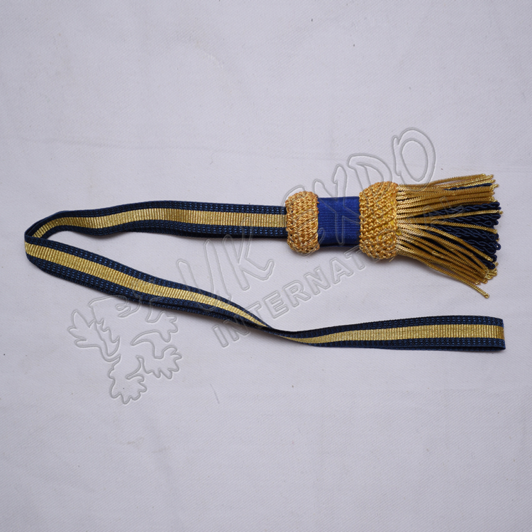 Sword Knot Golden With Blue Braid
