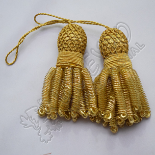 French Gold bullion tessel small fringes hand made