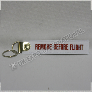 Remove Before Flight Tag Key Chain