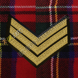 Sergeant 3 Stripe Gold Braid