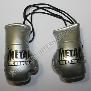 Silver Metallic Color Boxing Glove Key Chain