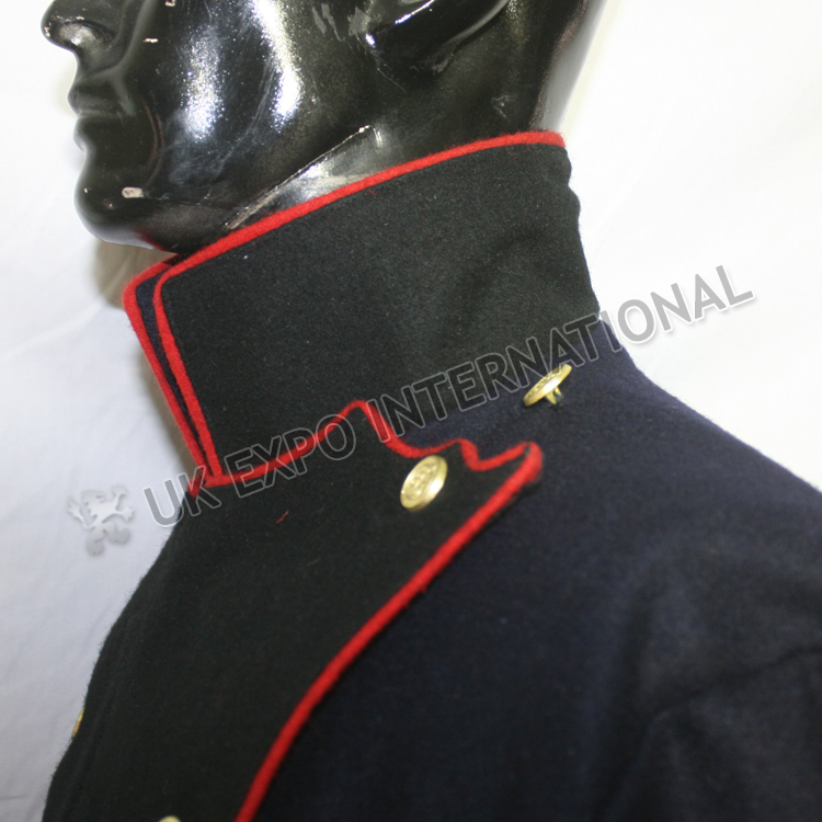 Uniforms du genie ligne troupe Napoleonic French Jacket Dark blue with Black Front 