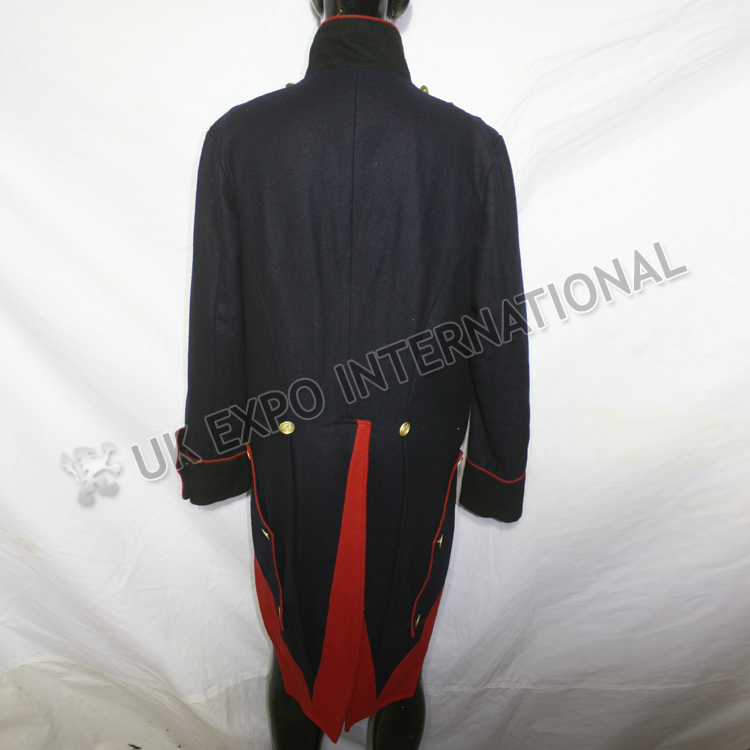 Uniforms du genie ligne troupe Napoleonic French Jacket Dark blue with Black Front 