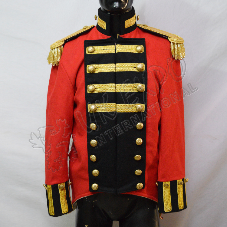 Double Brested Gold Braided Officer Jacket with Gold Shoulder |Officer ...