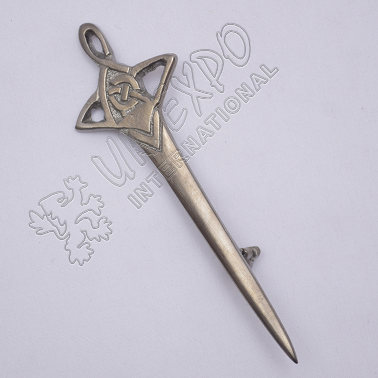 Celtic Shiny Antique Kilt Pin