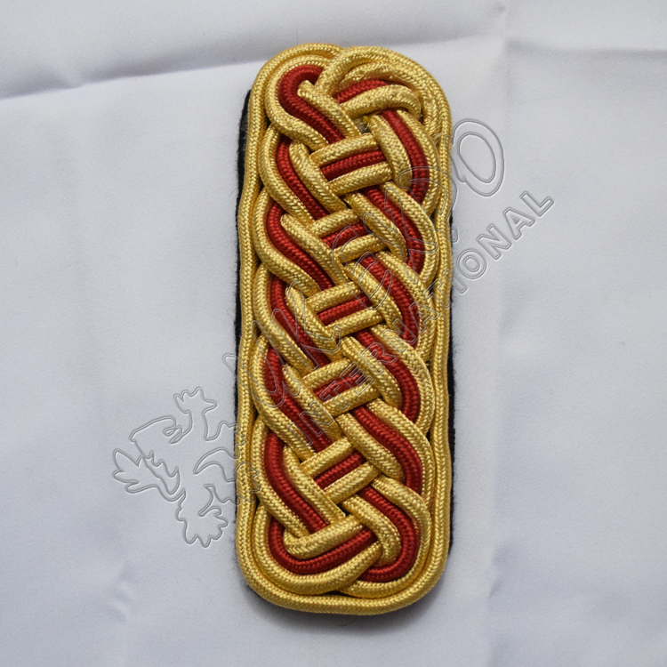 Shoulder/Epaulette Red and Gold bullion Cord