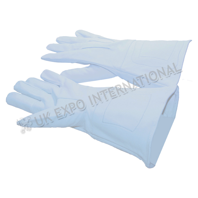 Gentle Glove with White Soft Leather 