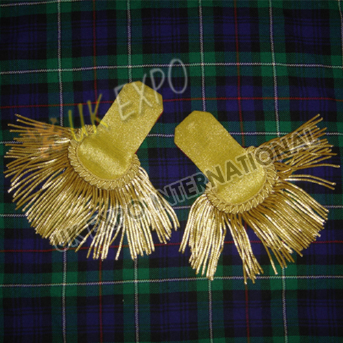 Gold Wire Hand Embroidery Epaulettes