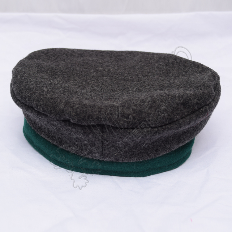Historical Dark Gray and Green Balmoral Hat