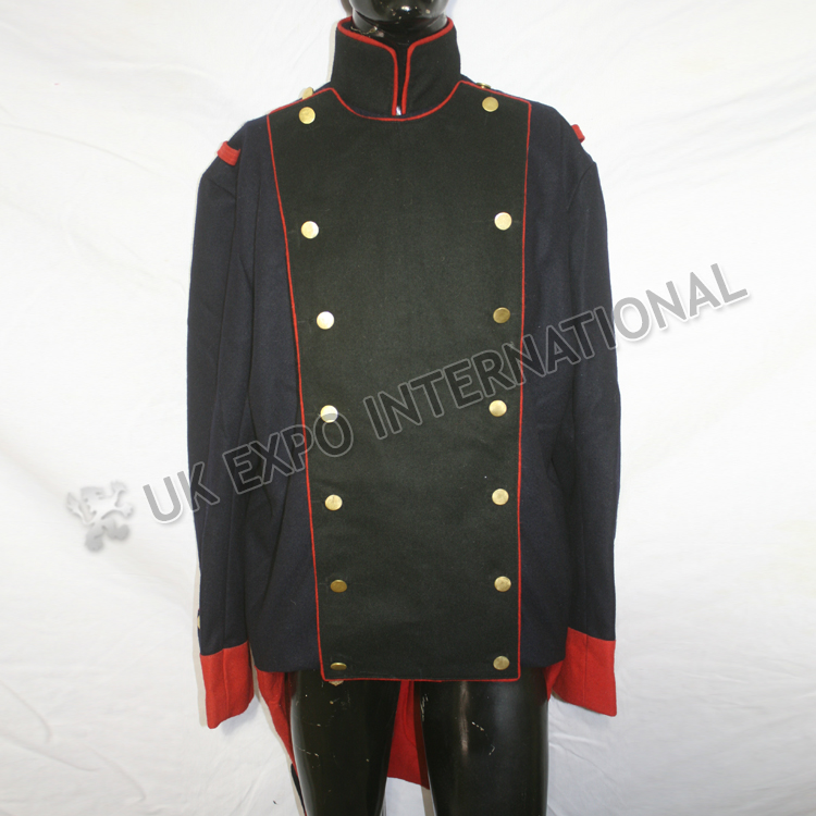 Napoleonic British French Jacket Dark blue with Black Front 