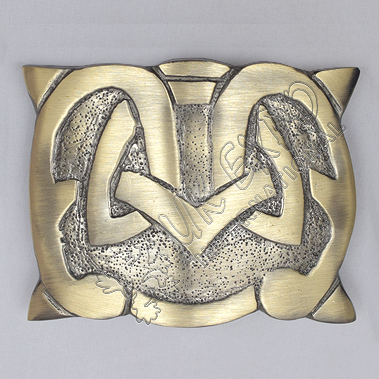 Scottish Love Heart Brass Antique Kilt Belt Buckle