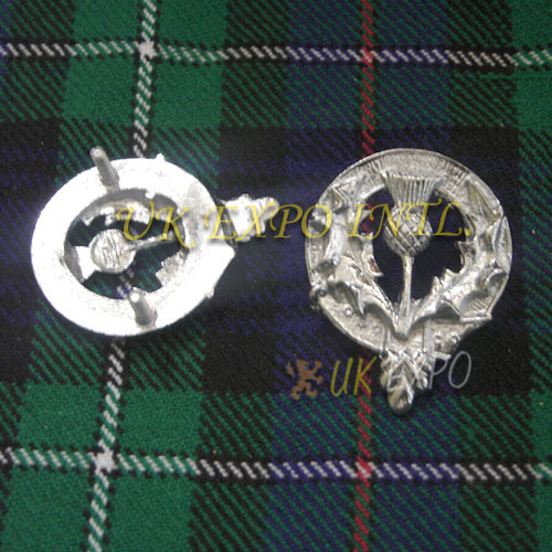 Scottish Thistle Metal Badge