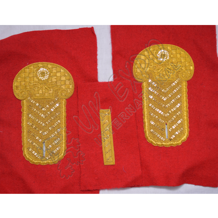Embroidery Shoulder/Epaulette Tabs Gold Bullion