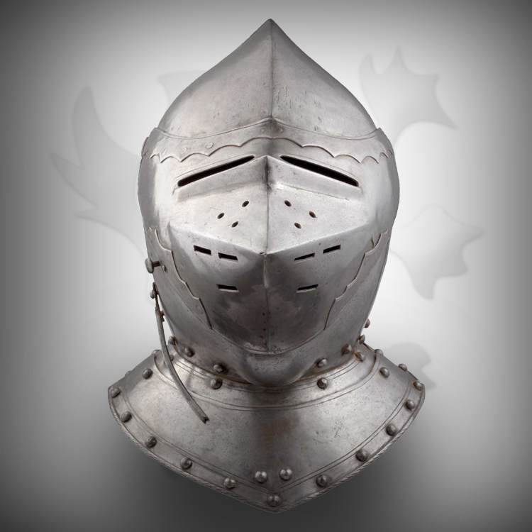 Silver Medieval Helmet