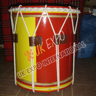 57th Regiment Drum Yellow and Red