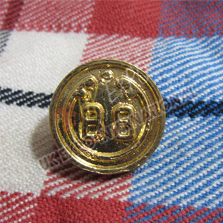 88th Regiment foot Gold Buttons 18mm and 22mm