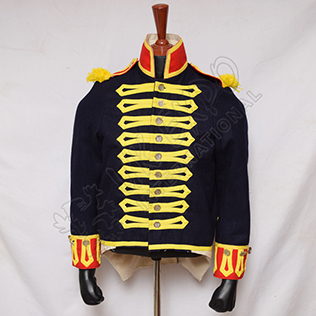 Black Color Napoleonic Royal Artillery coat