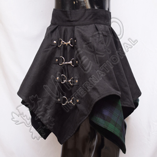 Black Watch and Black PC with D Ring and clips Skirt