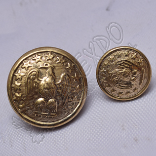 Brass Button Eagle and stars