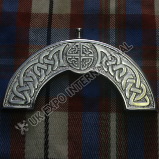 Brass chromed Celtic Embossed and Knot work cantle