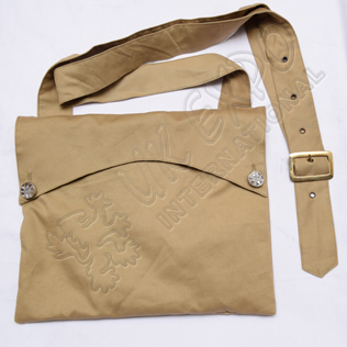 Bread Bag Khaki Tan Color Cotton