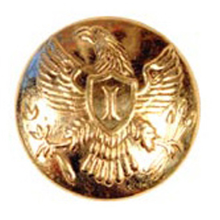 Eagle I (Infantry) Brass Button, Double Piece