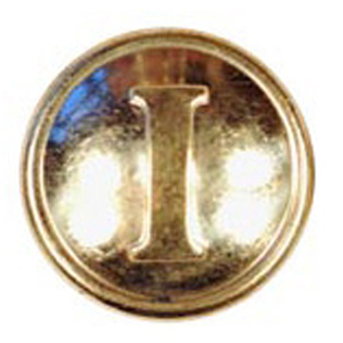 CS Infantry Brass Button, Double Piece