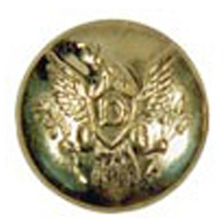 Eagle D(Dragoon) Brass Button, Double Piece