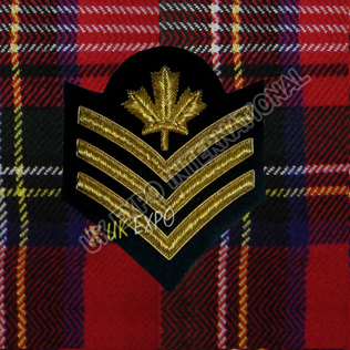 Canadian Sergeant 3 Stripe Gold Bullion