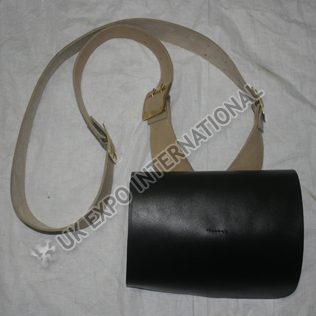 Cartridge Box with Natural Leather belt attached
