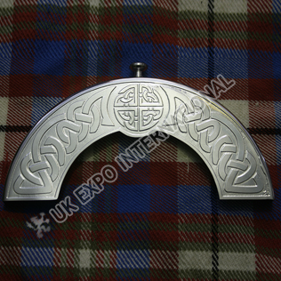Stainless Steel Celtic Embossed and Knot work cantle