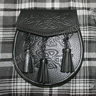 Celtic Embossed on Flap and front with hand made know tessels