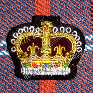 Crown Badge with Black Blazer