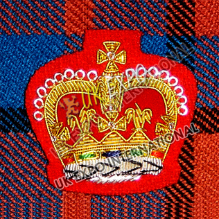 Crown Badge with Red Blazer