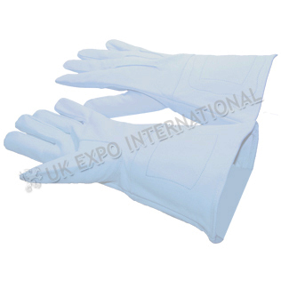 Gentle Glove with White Soft Leather 