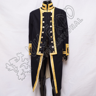 Gernal vic Admiral Nelson Dark Blue with Gold Braid coat