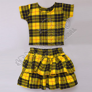 Girls Macleod Dress Tartan Shirt And Skirt For 3 Year Old