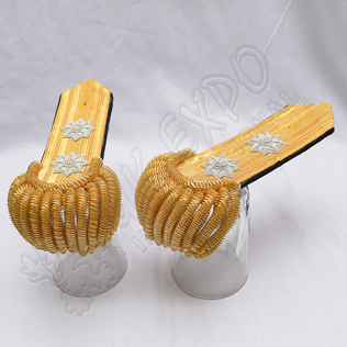 Gold wire Braid Bullion Shoulder/Epaulette